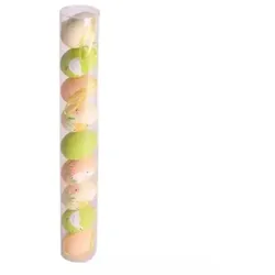 Dekoration, Eier, rosa - grün - 9 Stück
