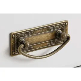 Home Affaire Highboard HOME AFFAIRE "Rügen", weiß (weiß, honig), B:95cm H:130cm T:40cm, Massivholz, Sideboards, Highboard, Vitrine im Landhausstil, zertifiziertes Massivholz, Höhe 131 cm