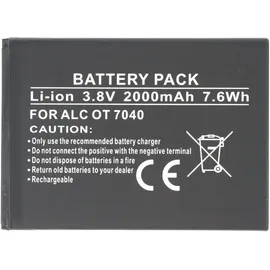 AccuCell Akku passend für Alcatel One Touch Pop C7, TLi019B1 3,8 Volt, 2000mAh