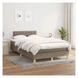 vidaXL Boxspringbett 140 x 200 cm Taupe