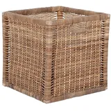LebensWohnArt Dekokorb Rattan Korb CESTA-Big Grey