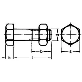 E-Norm Sechskantschraube M16 x 120 20 Stück