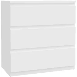 Kommode FORTE "EDMORE", weiß, B:77,2cm H:79,8cm T:42,2cm, Sideboards, Kommode, Breite ca. 78 cm