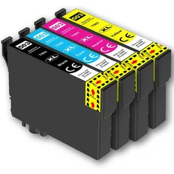 4 D&C Tintenpatronen für Epson 503XL Patronen für Epson WorkForce WF-2960DWF - Hohe Reichweite