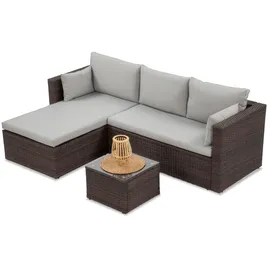 beautysofa SEVILLA Loungeset braun