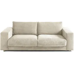 2-Sitzer 3C CANDY "Enisa softig und legeres Big-Sofa, bequem und komfortabel", beige (nature), B:230cm H:85cm T:127cm, 88% Polyester, 12% Polyacryl, Sofas, Zeitloses und stylisches Loungemöbel, in Breitcord