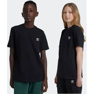adidas Originals T-Shirt TEE für Kinder und Teens, mit gerippten Details, mit Rundhalsausschnitt schwarz 134 EU