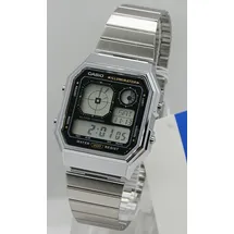 Casio Digital Edgy Collection A130WE-1AEF Edelstahl 34 mm A130WE-1AEF