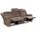 luma-home schönes für dein zuhause 3-Sitzer Couch Mikrofaser Vintage Graubraun