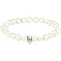 Thomas Sabo Bead-Armband Modell: X0293-082-14-L19 mit weißen Süßwasserzuchtperlen und