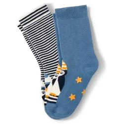 Tchibo - 2 Paar Kleinkind-Antirutsch-Socken - Herren - Gr. 31-34 - dunkelblau