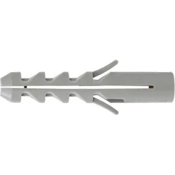 Fischer Spreizdübel S, für Beton & Vollstein, Vor- & Durchsteckmontage, Kunststoff, 2-fach-Spreizung