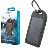 Solar-Powerbank mobile Ladestation mit integriertem Akku - Powerstar STB-200 - OUTDOOR black - Schwarz