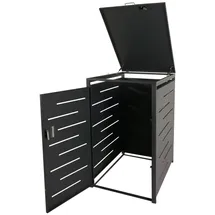 Mendler Mülltonnenverkleidung HWC-E83 116 x 71 x 98 cm anthrazit
