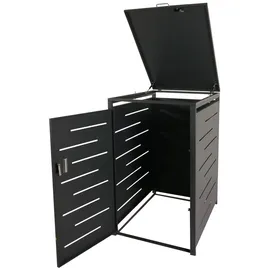 Mendler Mülltonnenverkleidung HWC-E83 116 x 71 x 98 cm anthrazit