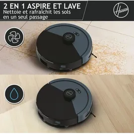 Hoover HG4 Saugroboter mit Wischfunktion Schwarz