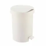 SUNWARE Tritt-Abfalleimer 5 l Weiß