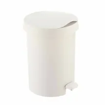 SUNWARE Tritt-Abfalleimer 5 l Weiß