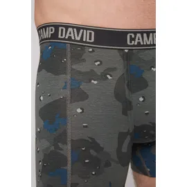 Camp David Boxershorts mit All Over Print blau L 2er Pack