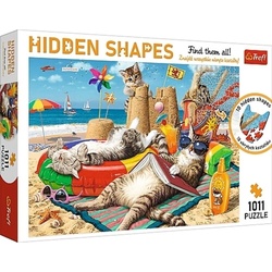 Trefl Puzzle Katzen Urlaub (Puzzle), 1000 Puzzleteile