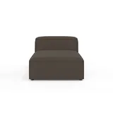 OTTO home Chaiselongue Polyester 1-Sitzer Braun