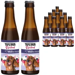 TJURE Hund - Superfood Kalb mit Beeren 6er Pack Hundesmoothies 1320,00 ml