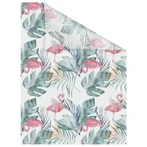 Lichtblick Fensterfolie selbstklebend, Sichtschutz, Flamingo Rosa Grün