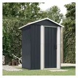 vidaXL Metallgerätehaus 1,26 x 0,98 x 1,77 m anthrazit