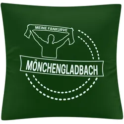 multifanshop Kissenbezug - Mönchengladbach - Meine Fankurve - Druck weiß - Kissen