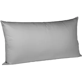 FLEURESSE Uni Interlock Jersey Kissenbezug einzeln 40x60 cm, grau