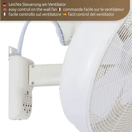 LUCCI AIR Breeze 41 cm Wandventilator weiß