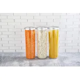 VIP Ahmet Vorratsbehälter rund transparent 400 ml, 700 ml, 1250 ml, 1750 ml 3-tlg. Set