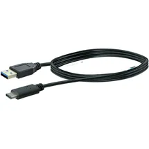 Schwaiger USB-C auf USB-A 1 m Schwarz