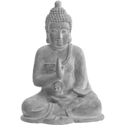 Sunjoy Gartenfigur Buddha aus clay, meditierend - 36x28x501cm
