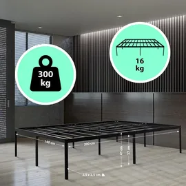 CLP Hamlin 140 x 200 cm Schwarz