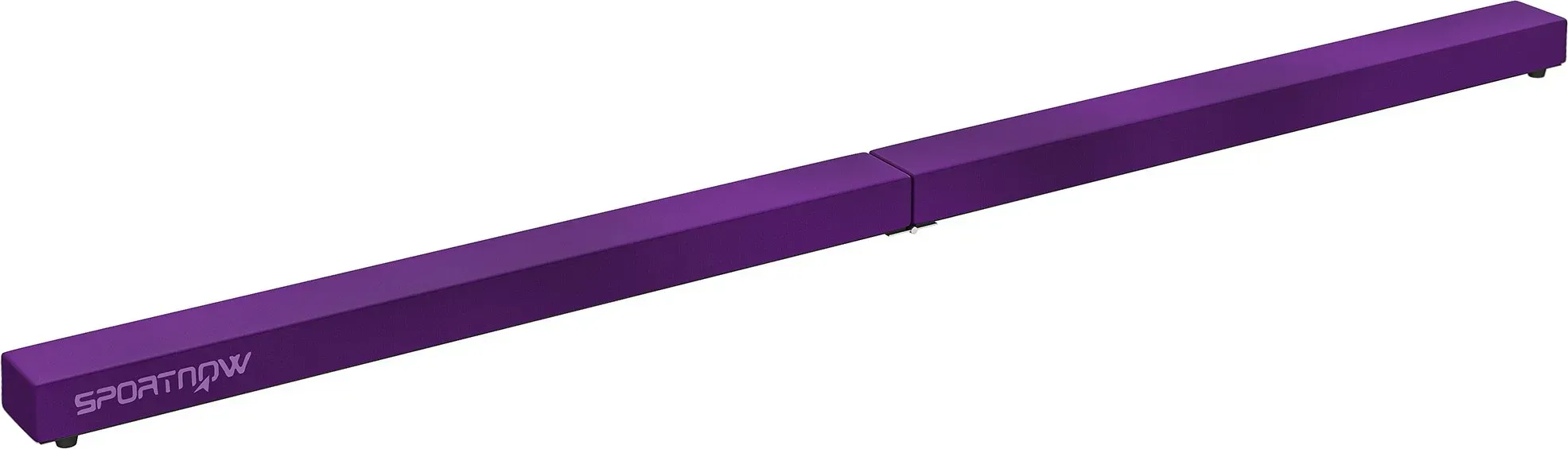 SPORTNOW Balance Beam 210 cm aus Samt faltbar, Balance Beam mit rutschfestem Boden, Gymnastikausrüstung für Kinder und Erwachsene, Violett   Aosom
