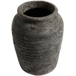 Muubs - Terracotta - Melancholia Krug, Ø 30 x 40 cm, schwarz metallic
