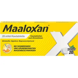 MAALOXAN 25 mVal Kautabletten 20 St