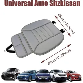luxuskollektion Auto Sitzkissen Memory Foam 1 Stück 40 x 40 cm Grau