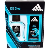 Adidas Ice Dive Eau De Toilette For Men 100 Gift Set