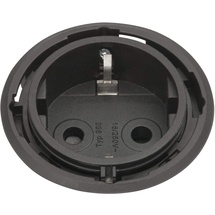 EVOline 159280002500 One Steckdose schwarz DM 59 mm