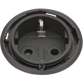 EVOline 159280002500 One Steckdose schwarz DM 59 mm