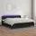 vidaXL Boxspringbett 200 x 200 cm Schwarz