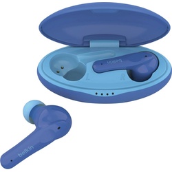 Belkin SOUNDFORM NANO – Kinder In-Ear-Kopfhörer wireless Kopfhörer (auf 85 dB begrenzt; am Kopfhörer) blau