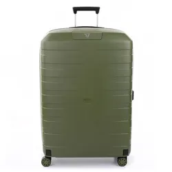 Roncato Box 4.0 4 Rollen Trolley 80 cm mit Dehnfalte Koffer & Trolleys   Grün Herren 