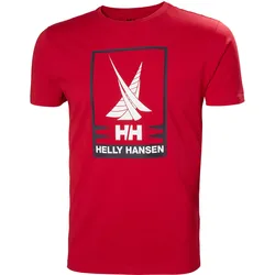 Helly Hansen Druck T-Shirt - rot - L