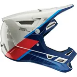 100% Aircraft Composite Trigger Downhill Helm weiss-rot-blau, Größe XL