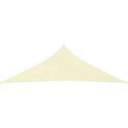 vidaXL Sonnensegel Oxford-Gewebe Dreieckig 3,5x3,5x4,9 m Creme