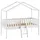 Vipack Hausbett Dallas 90 x 200 cm Kiefer massiv weiß lackiert