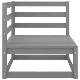 vidaXL Garten-Lounge-Set 9-tlg. grau Kiefer